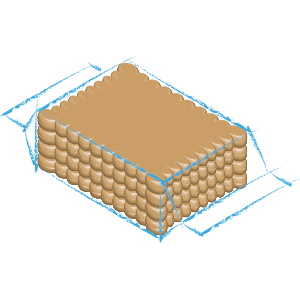 Rectangular biscuits packaging C3 R